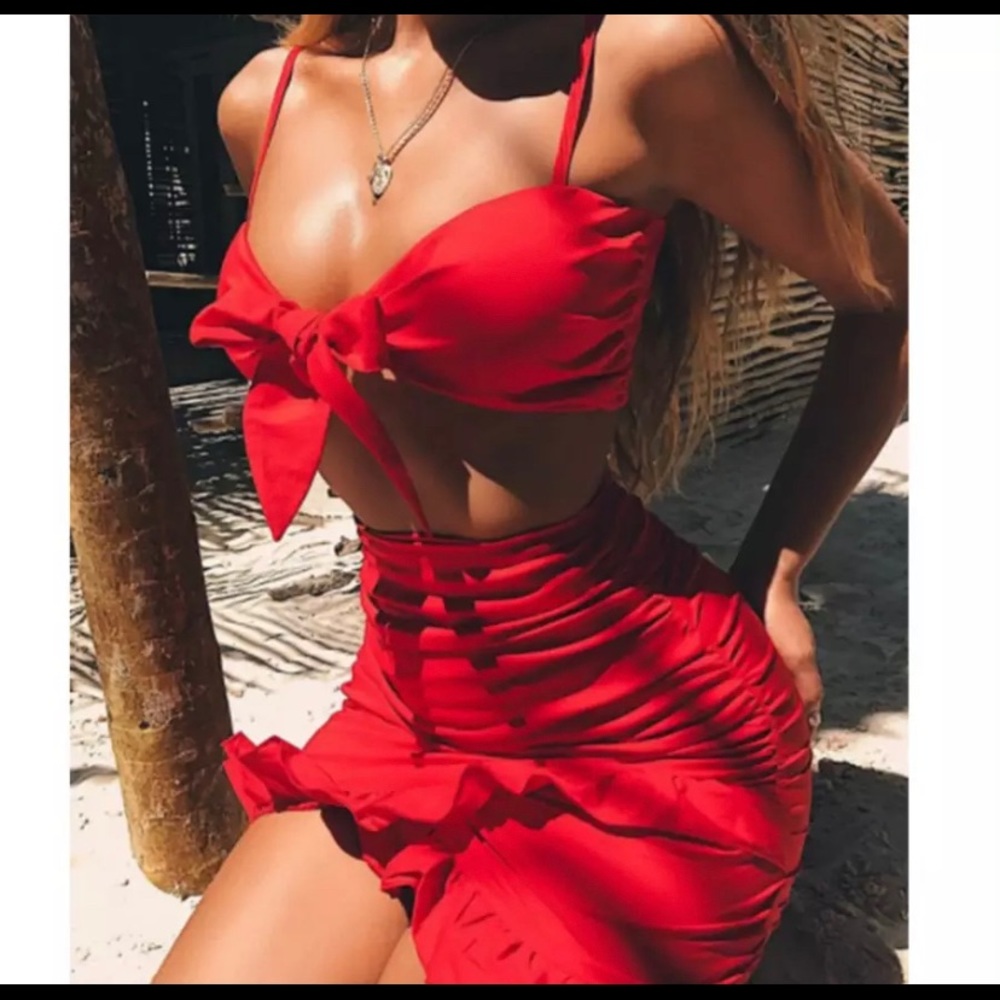 Red two piece set